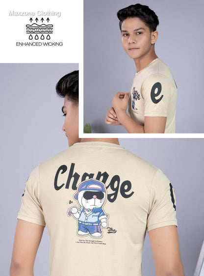 220 Gsm Sds S F 2 C Maxzone Clothing Lycra Boys Tshirt Wholesaler India