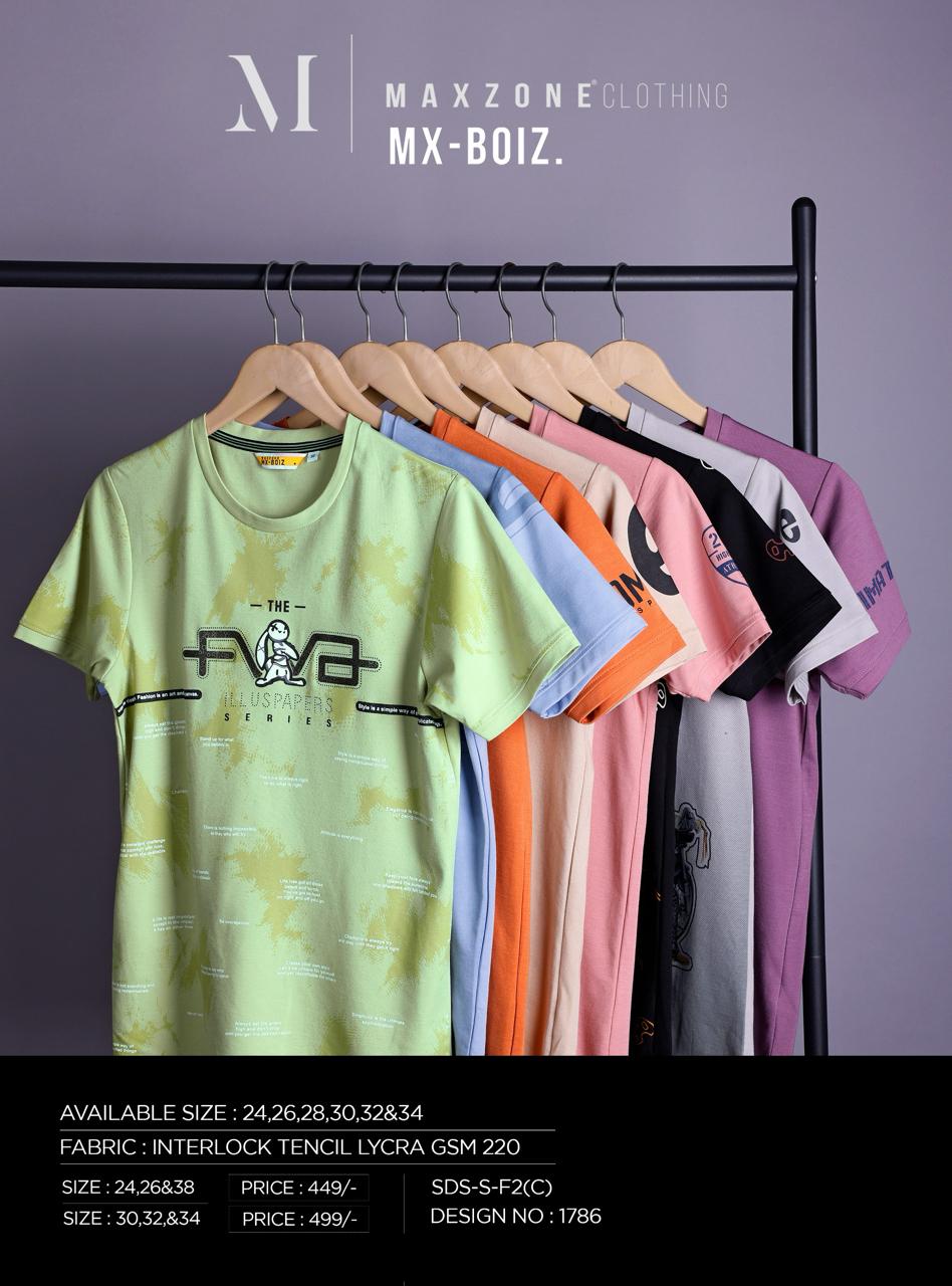 220 Gsm Sds S F 2 C Maxzone Clothing Lycra Boys Tshirt Wholesaler India