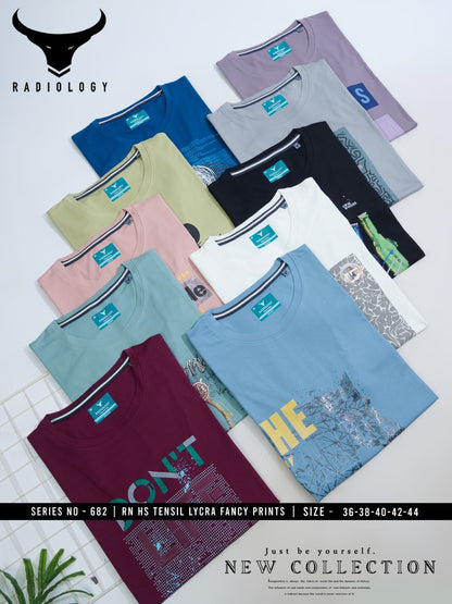 220 Gsm Series No 682 Radiology Tencil Lycra Mens Tshirts Supplier Ahmedabad