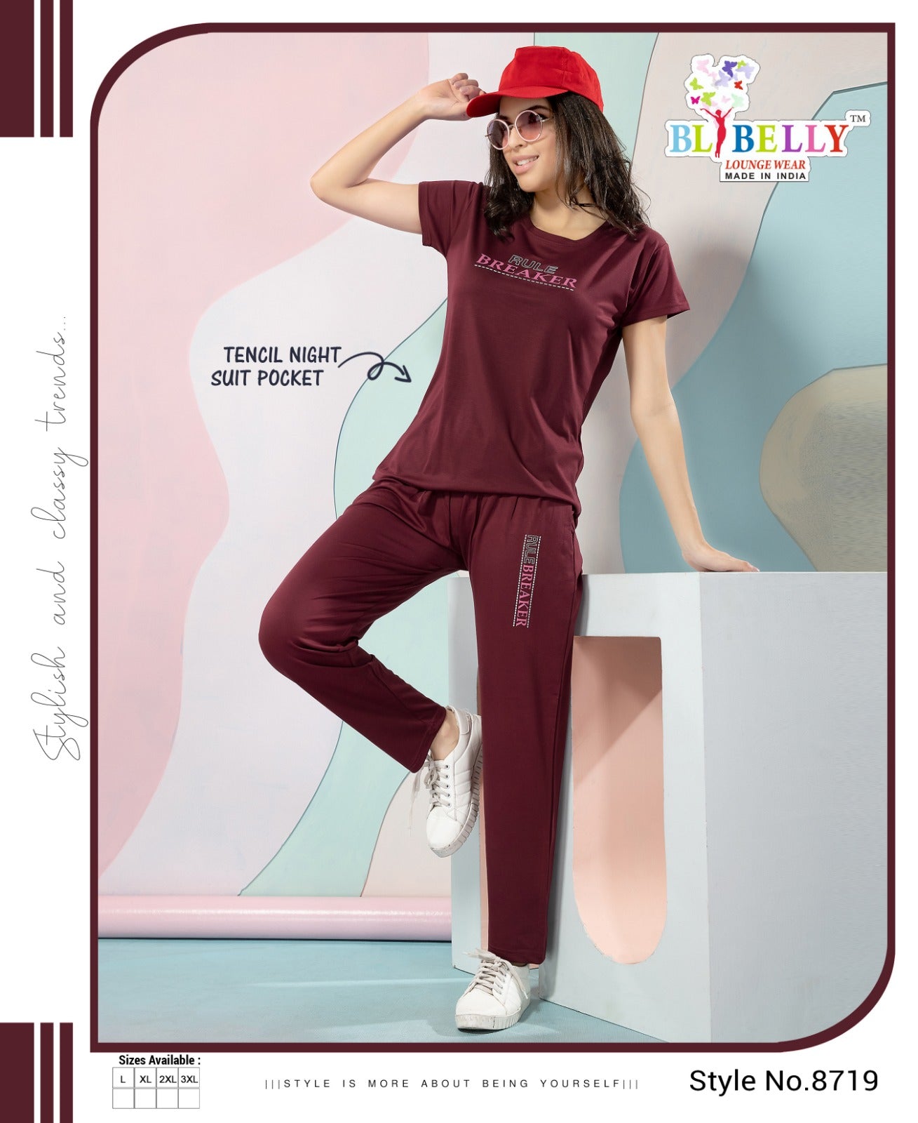 220 Gsm Vol 631 Belly Tencil Pyjama Night Suits Manufacturer