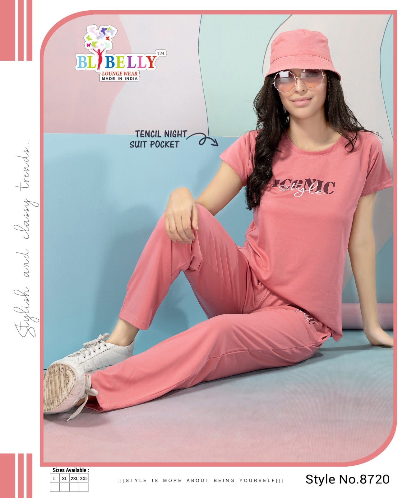 220 Gsm Vol 631 Belly Tencil Pyjama Night Suits Manufacturer