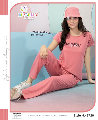 220 Gsm Vol 631 Belly Tencil Pyjama Night Suits Manufacturer