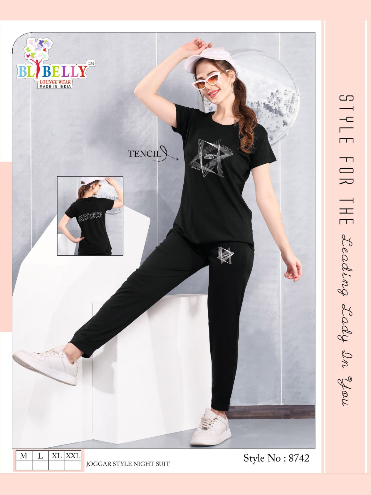 220 Gsm Vol 634 Belly Tencil Pyjama Night Suits Supplier Ahmedabad