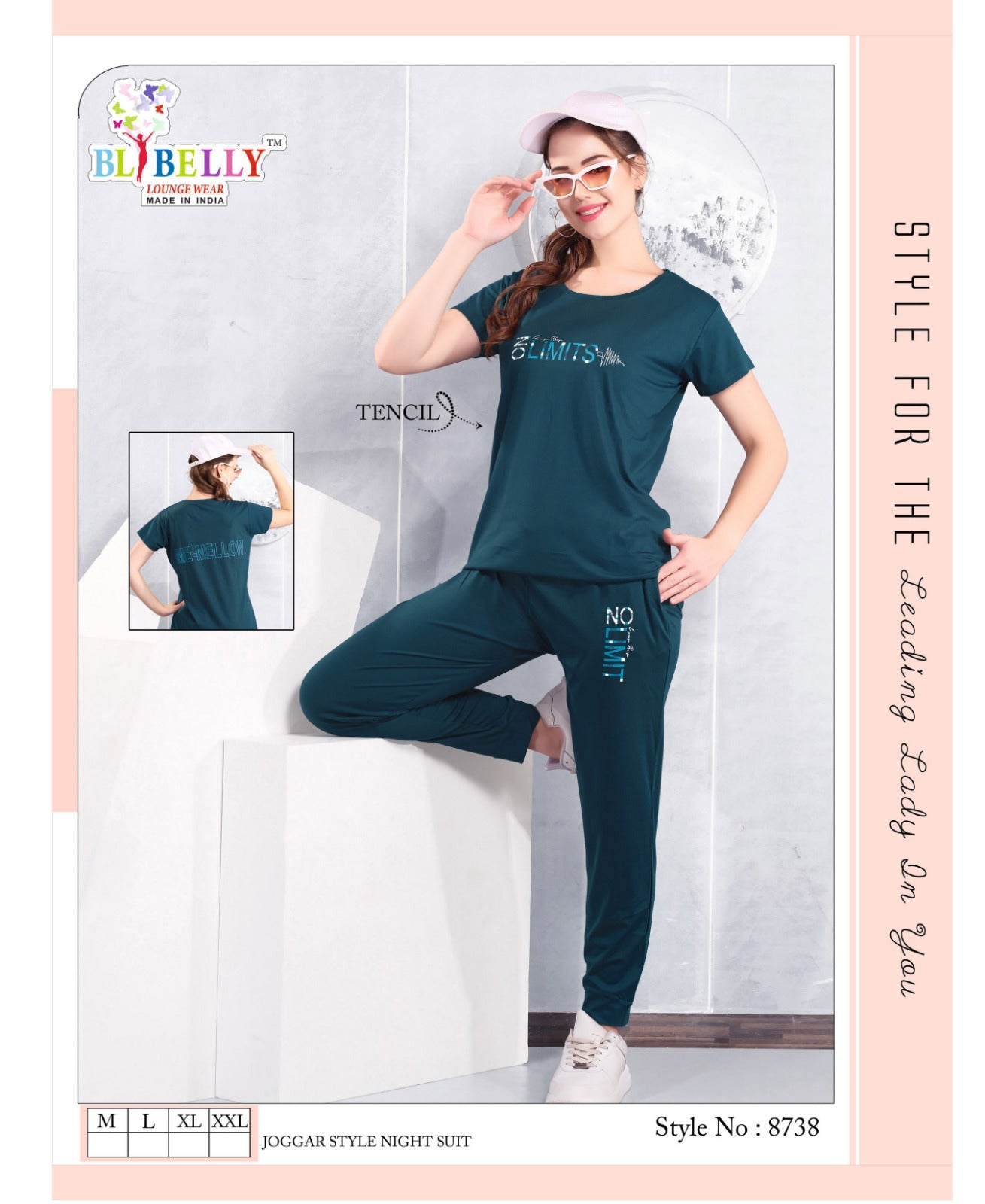 220 Gsm Vol 634 Belly Tencil Pyjama Night Suits Supplier Ahmedabad
