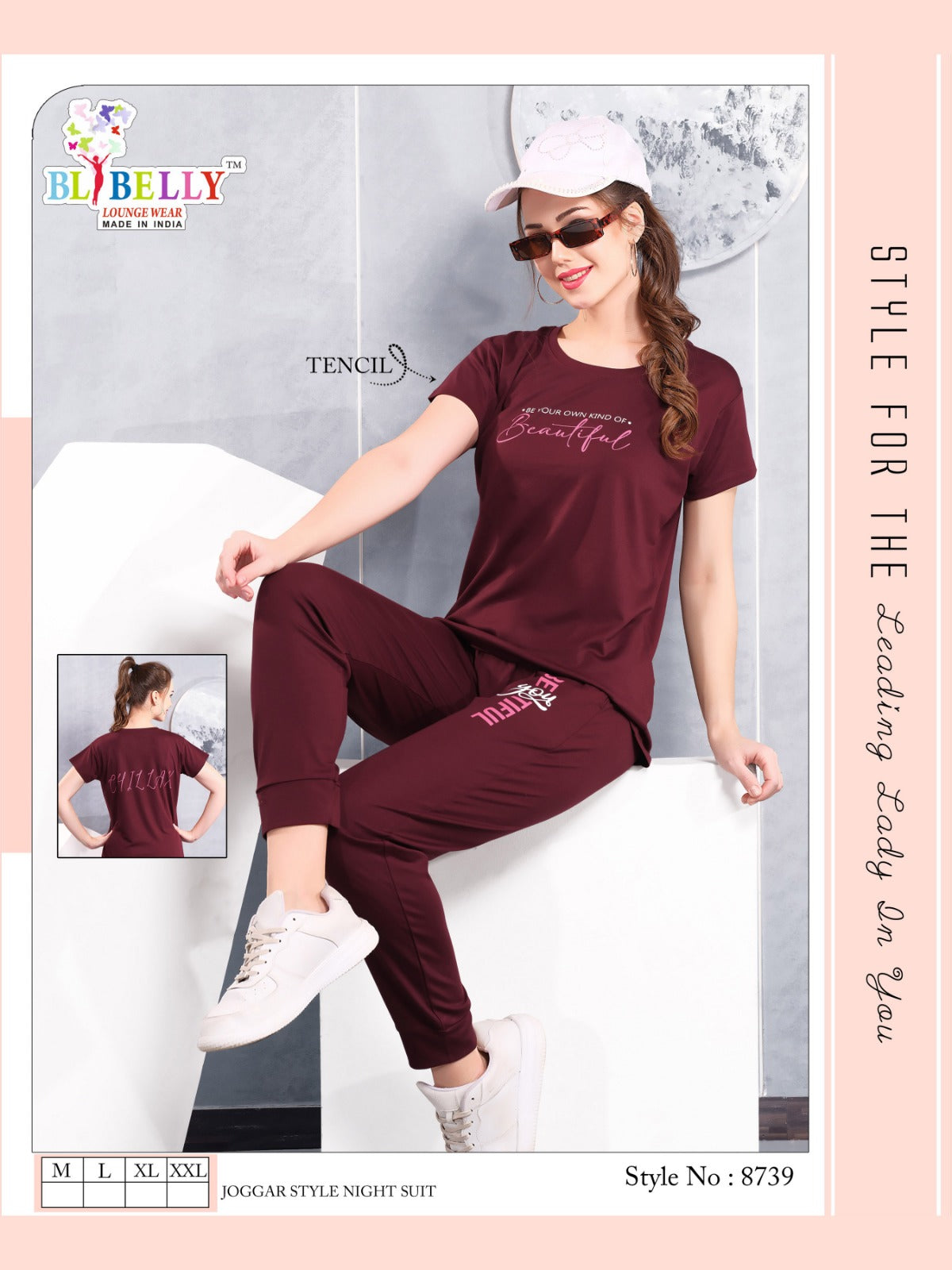 220 Gsm Vol 634 Belly Tencil Pyjama Night Suits Supplier Ahmedabad