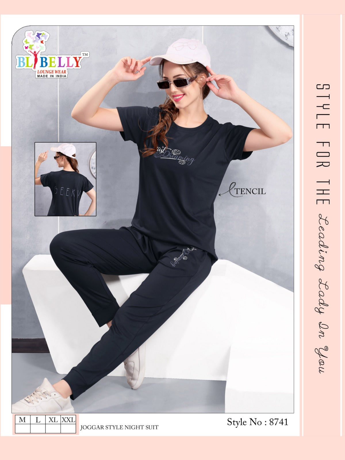 220 Gsm Vol 634 Belly Tencil Pyjama Night Suits Supplier Ahmedabad