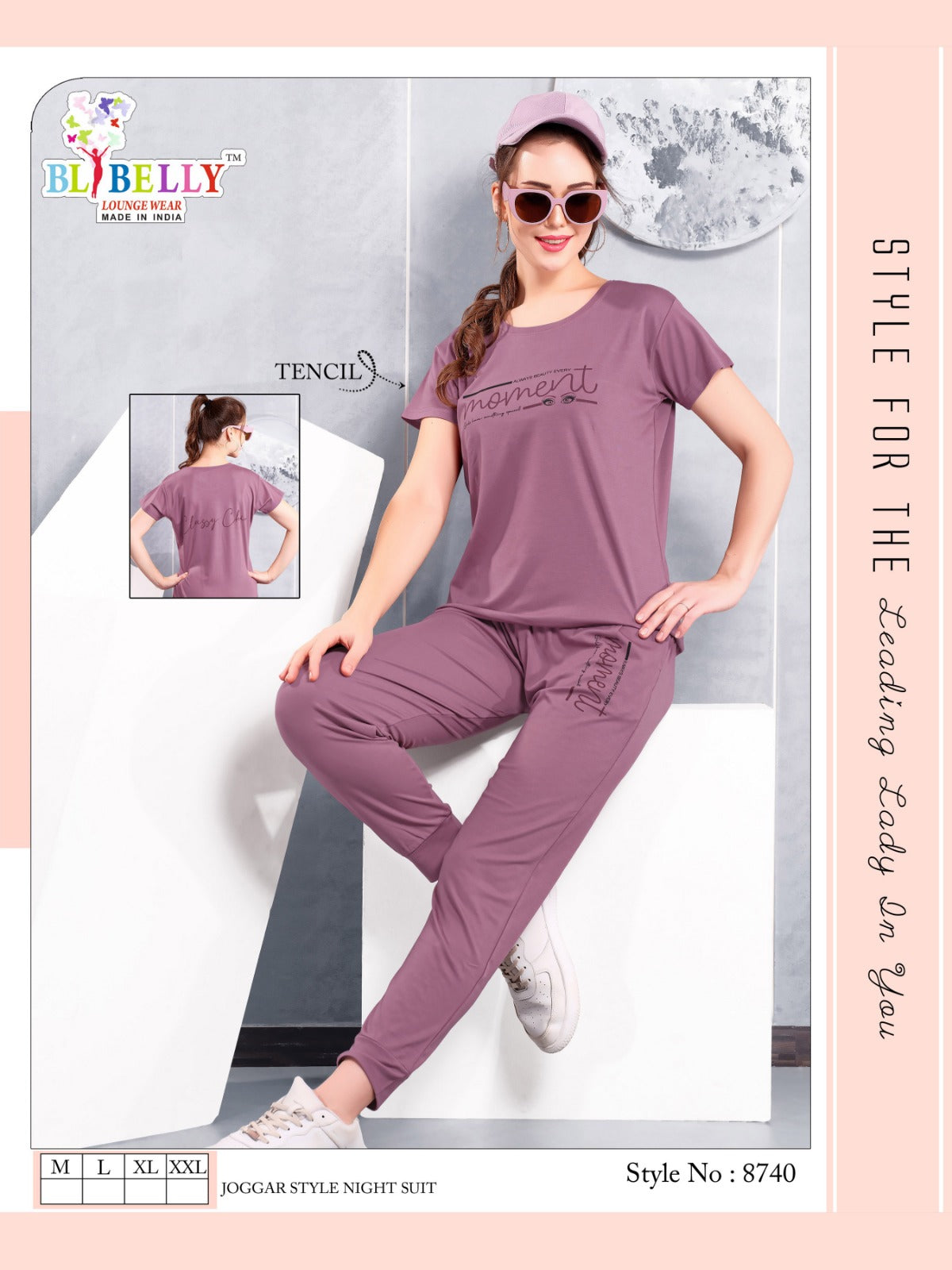 220 Gsm Vol 634 Belly Tencil Pyjama Night Suits Supplier Ahmedabad