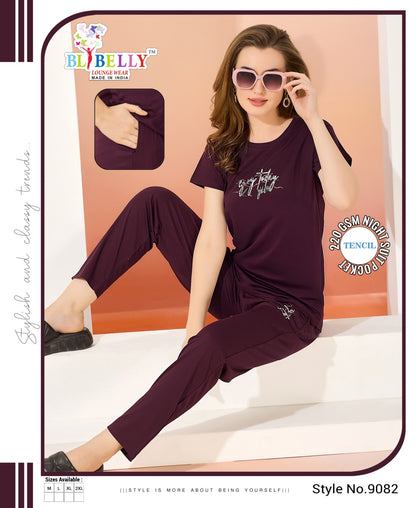 220 Gsm Vol 646 Belly Long Night Suits Exporter