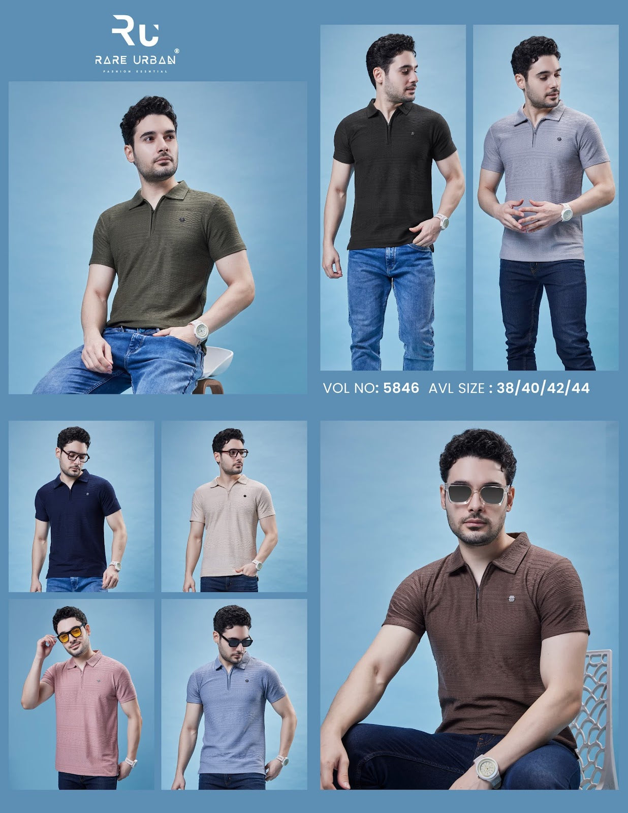 220 To 230 Gsm Vol 5846 Rare Urban Jacquard Knit Mens Tshirts Exporter Ahmedabad