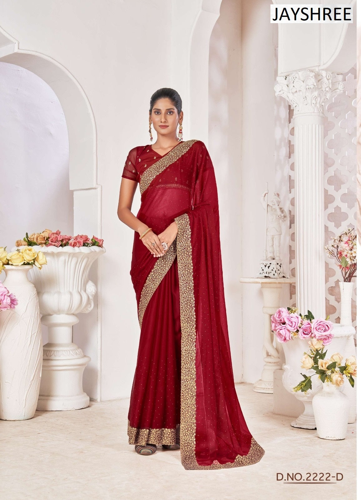 2222Abcd Jayshree Chiffon Sarees Supplier Ahmedabad