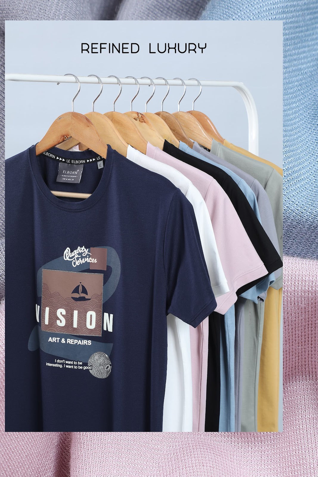 225-230 Gsm Eb-Ij-1040 Elborn Tencil Mens Tshirts Supplier Gujarat