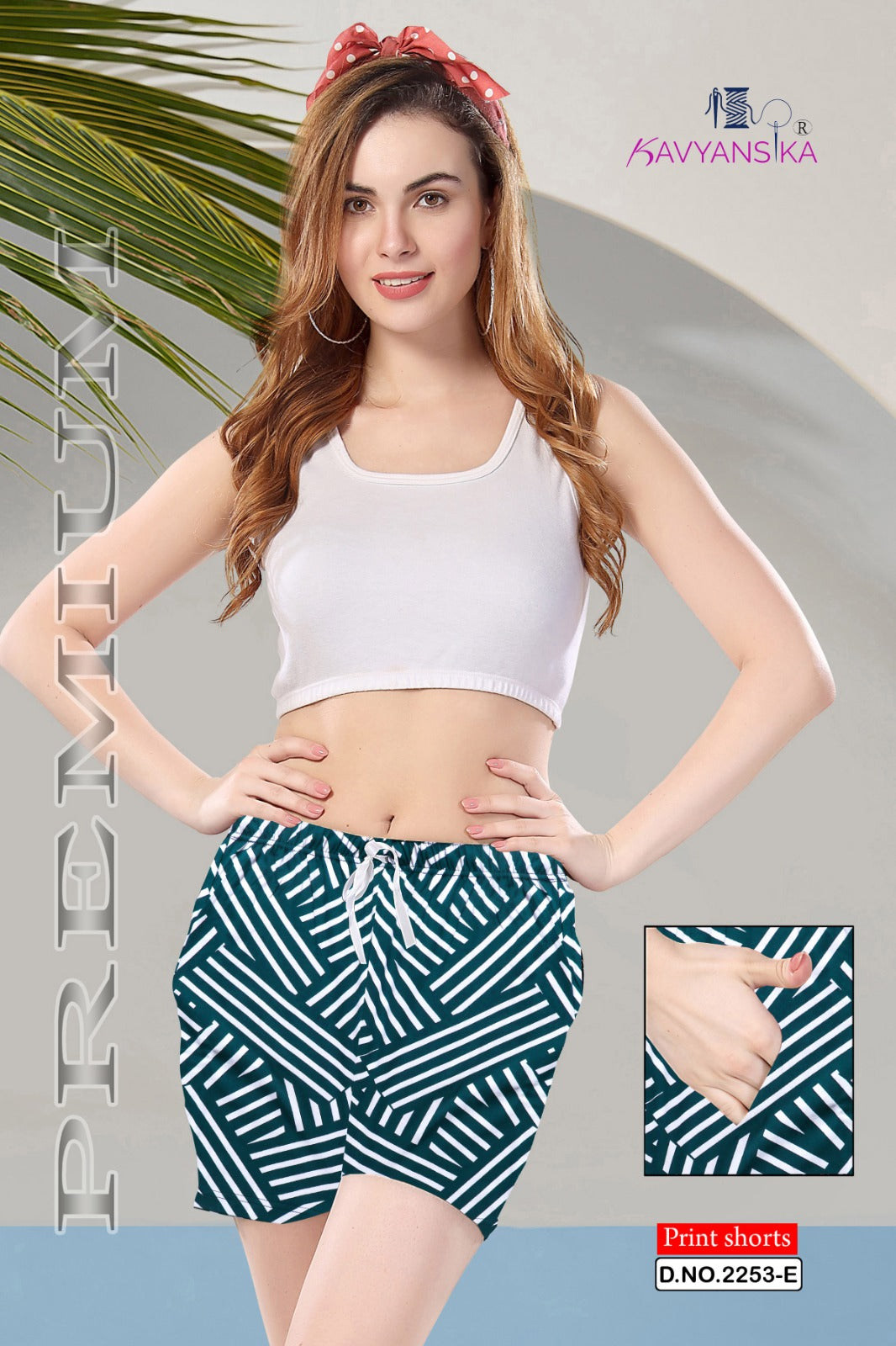2253 Kavyansika Hosiery Cotton Women Shorts Exporter Gujarat
