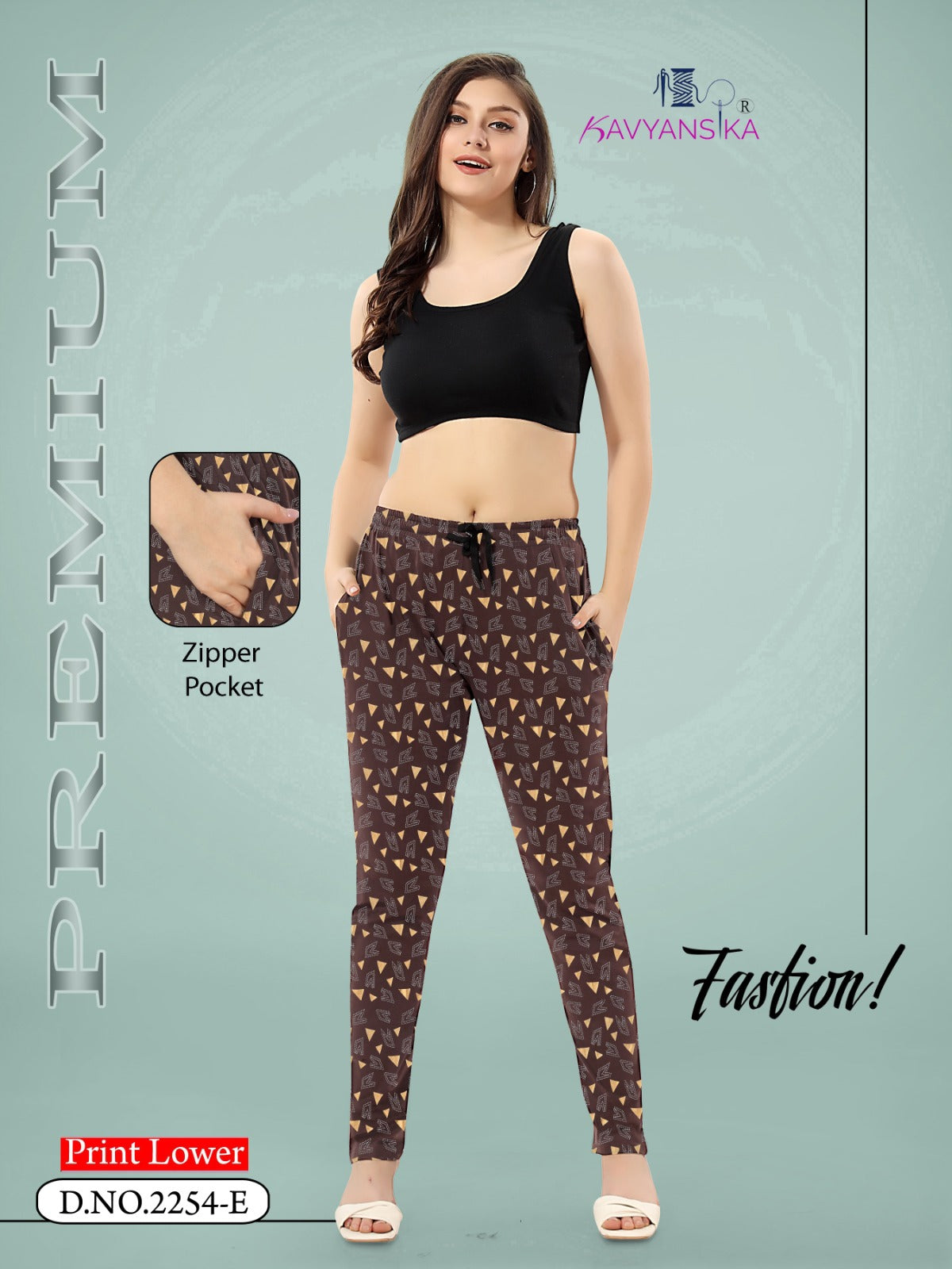 2254 Kavyansika Hosiery Cotton Women Night Lower Exporter Ahmedabad