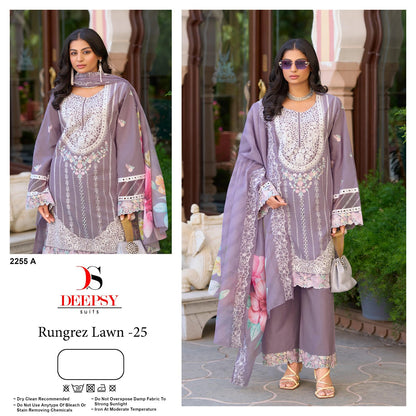 2255 Rungrez Lawn 25 Deepsy Cotton Pakistani Salwar Suits Manufacturer