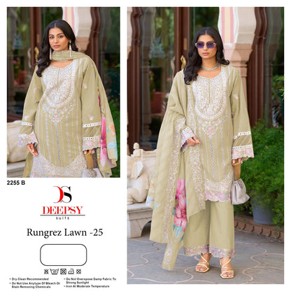 2255 Rungrez Lawn 25 Deepsy Cotton Pakistani Salwar Suits Manufacturer