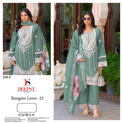 2255 Rungrez Lawn 25 Deepsy Cotton Pakistani Salwar Suits Manufacturer