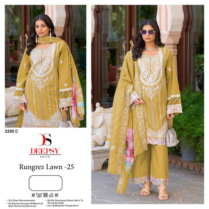 2255 Rungrez Lawn 25 Deepsy Cotton Pakistani Salwar Suits Manufacturer