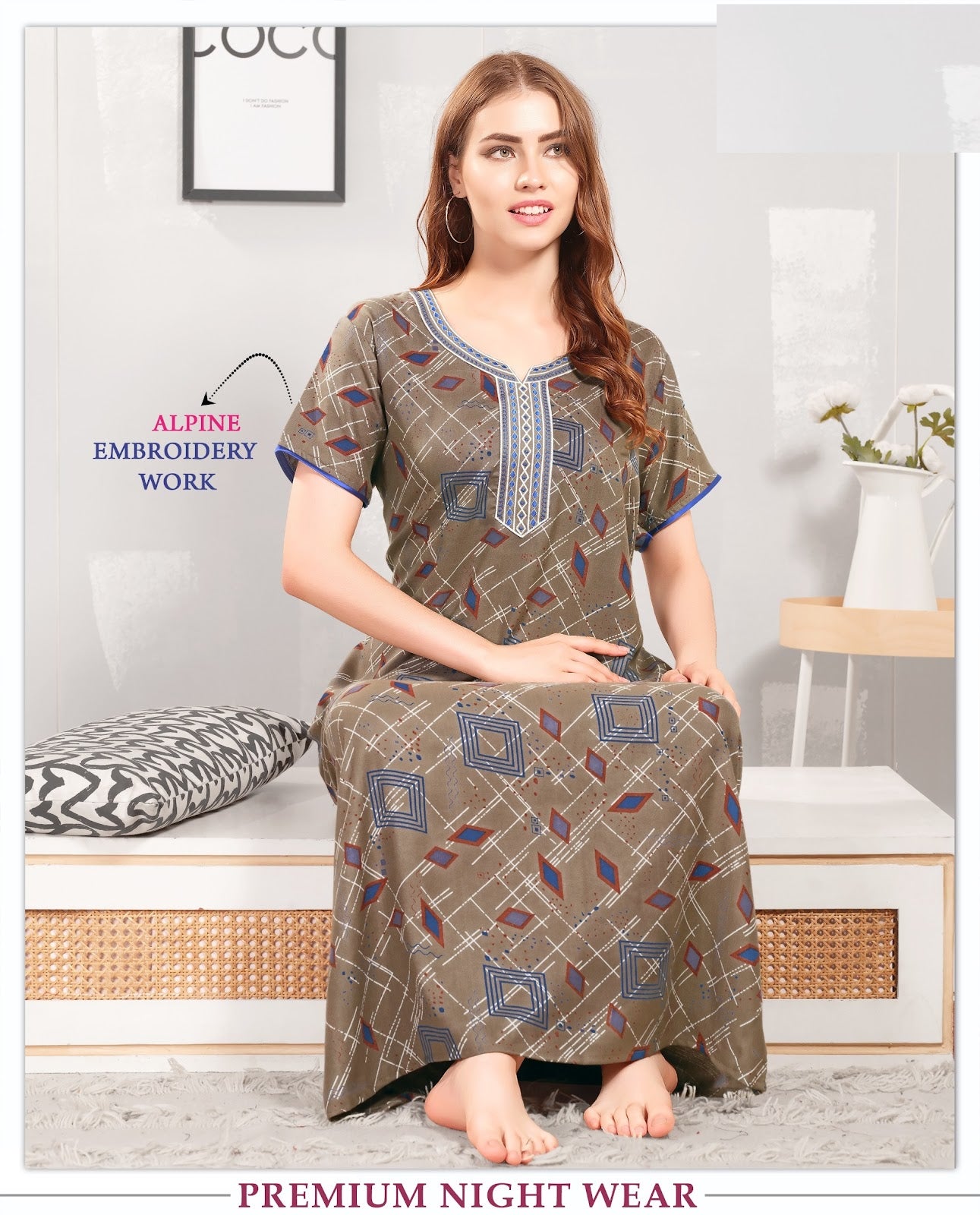 2257 Mnt Alpine Night Gowns Supplier India