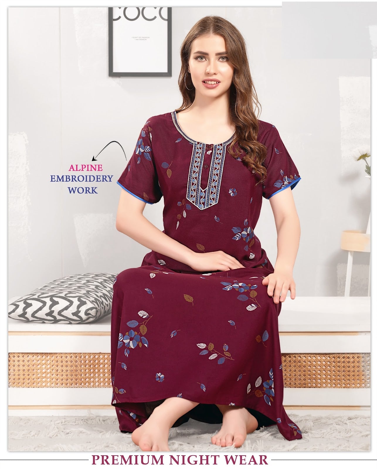 2257 Mnt Alpine Night Gowns Supplier India