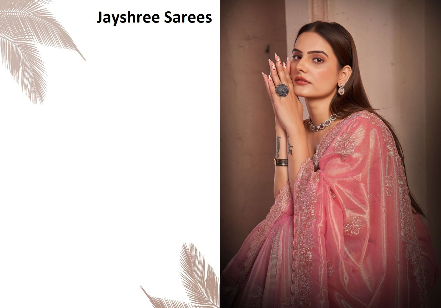 2271Abcd Jayshree Net Sarees Wholesaler Gujarat