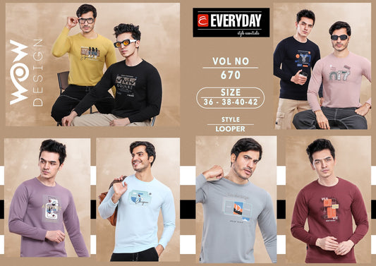 230-235 Gsm Vol 670 Everyday Looper Mens Tshirts Exporter Gujarat
