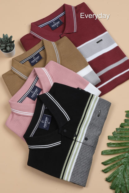 230-235 Gsm Vol 765 Everyday Auto Stripes Mens Tshirts Wholesale Price