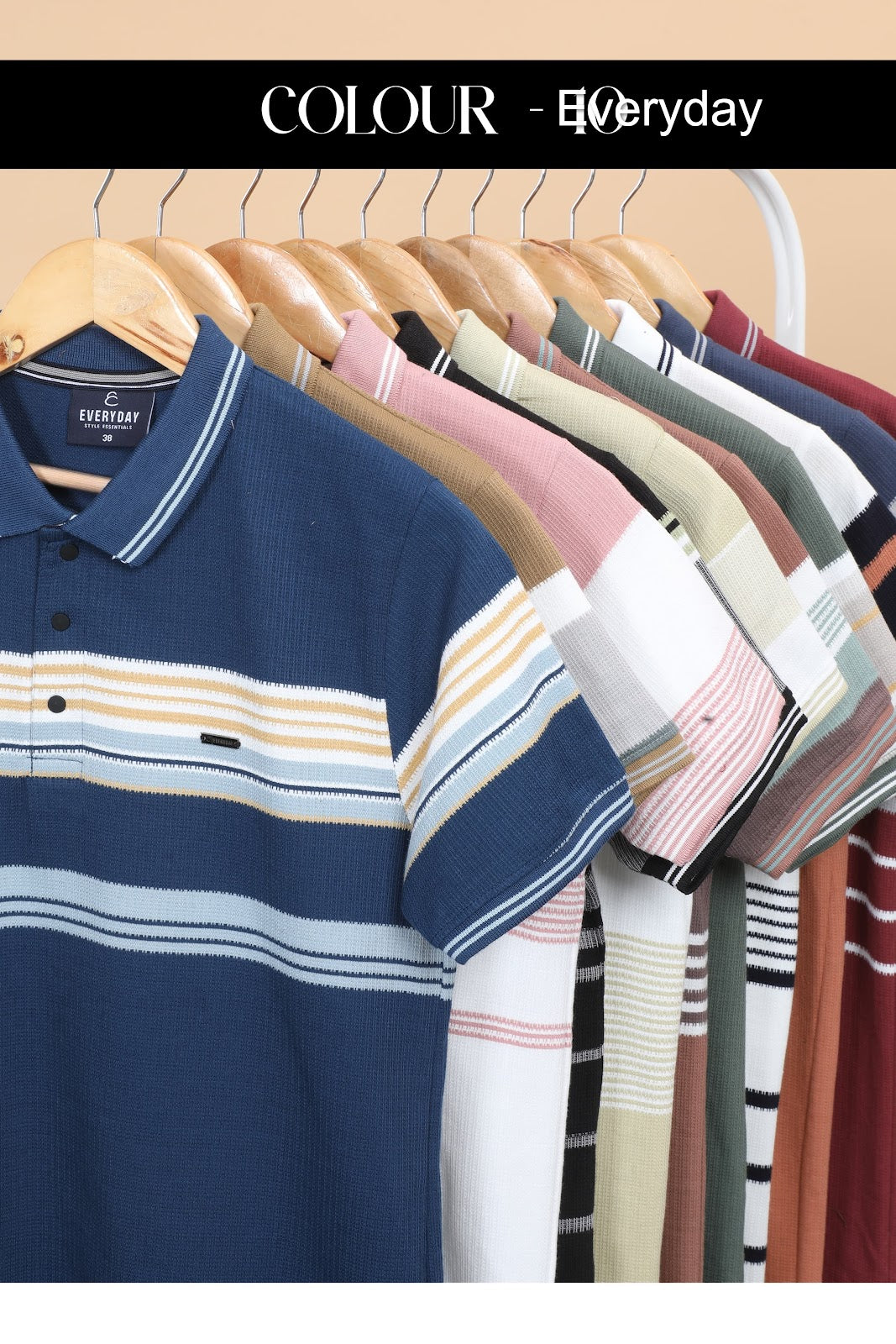 230-235 Gsm Vol 765 Everyday Auto Stripes Mens Tshirts Wholesale Price