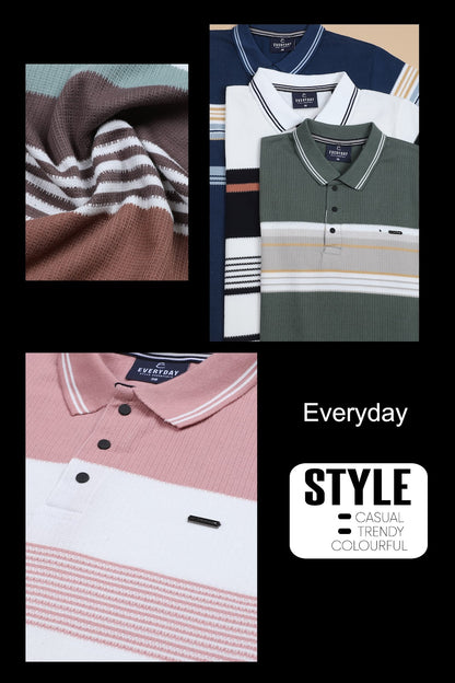 230-235 Gsm Vol 765 Everyday Auto Stripes Mens Tshirts Wholesale Price