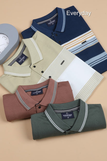 230-235 Gsm Vol 765 Everyday Auto Stripes Mens Tshirts Wholesale Price
