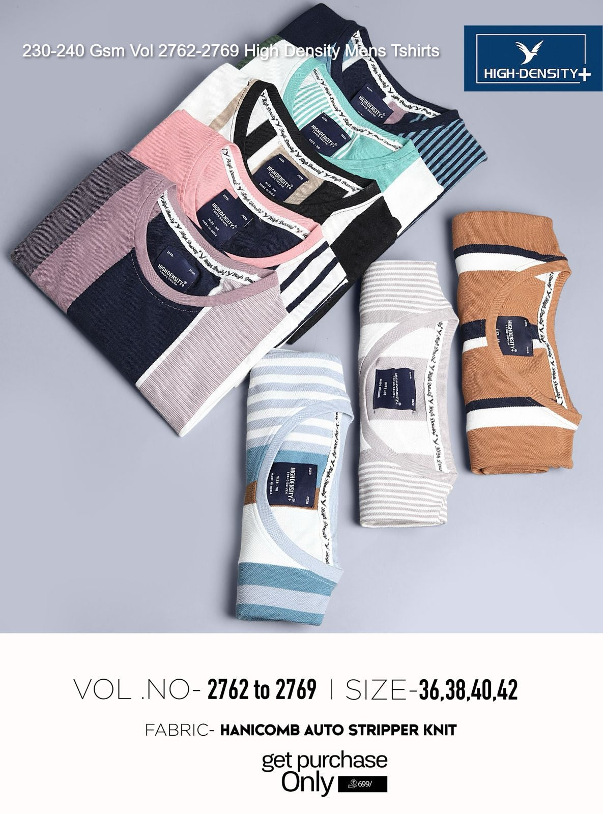 230-240 Gsm Vol 2762-2769 High Density Honey Comb Mens Tshirts Wholesaler Ahmedabad
