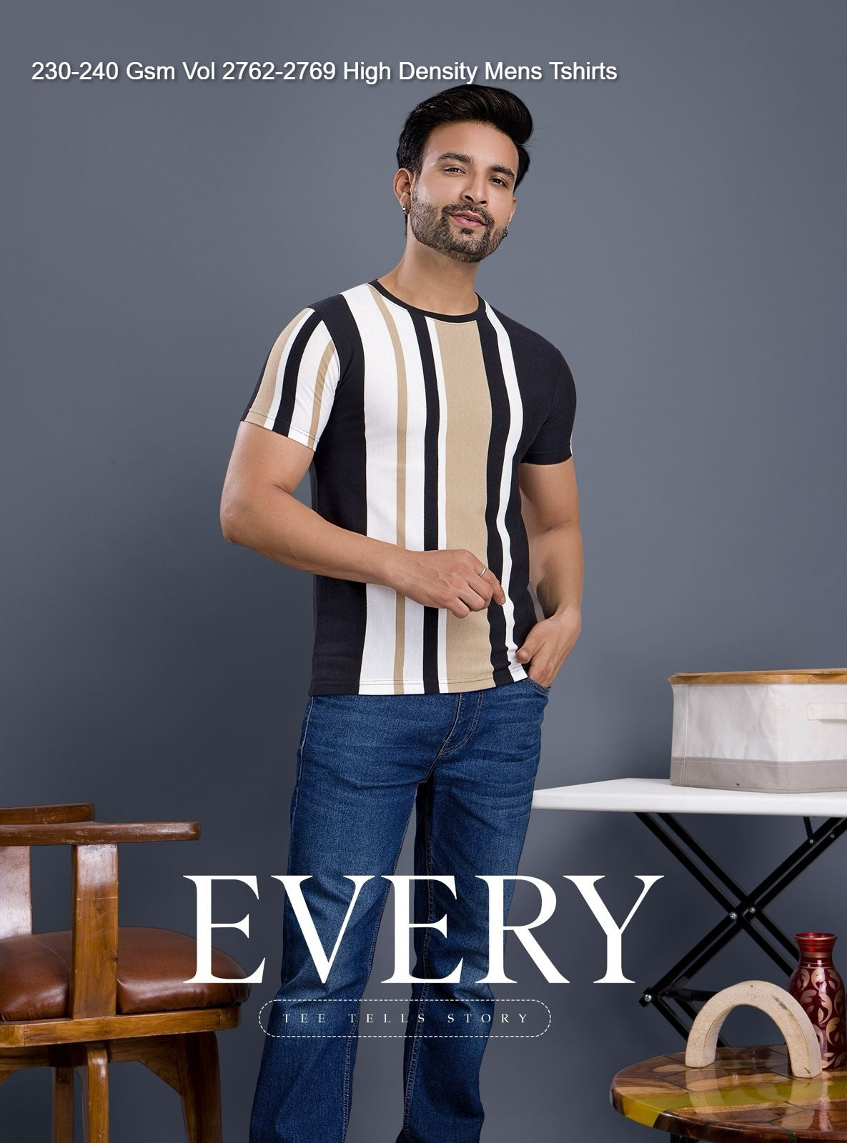 230-240 Gsm Vol 2762-2769 High Density Honey Comb Mens Tshirts Wholesaler Ahmedabad