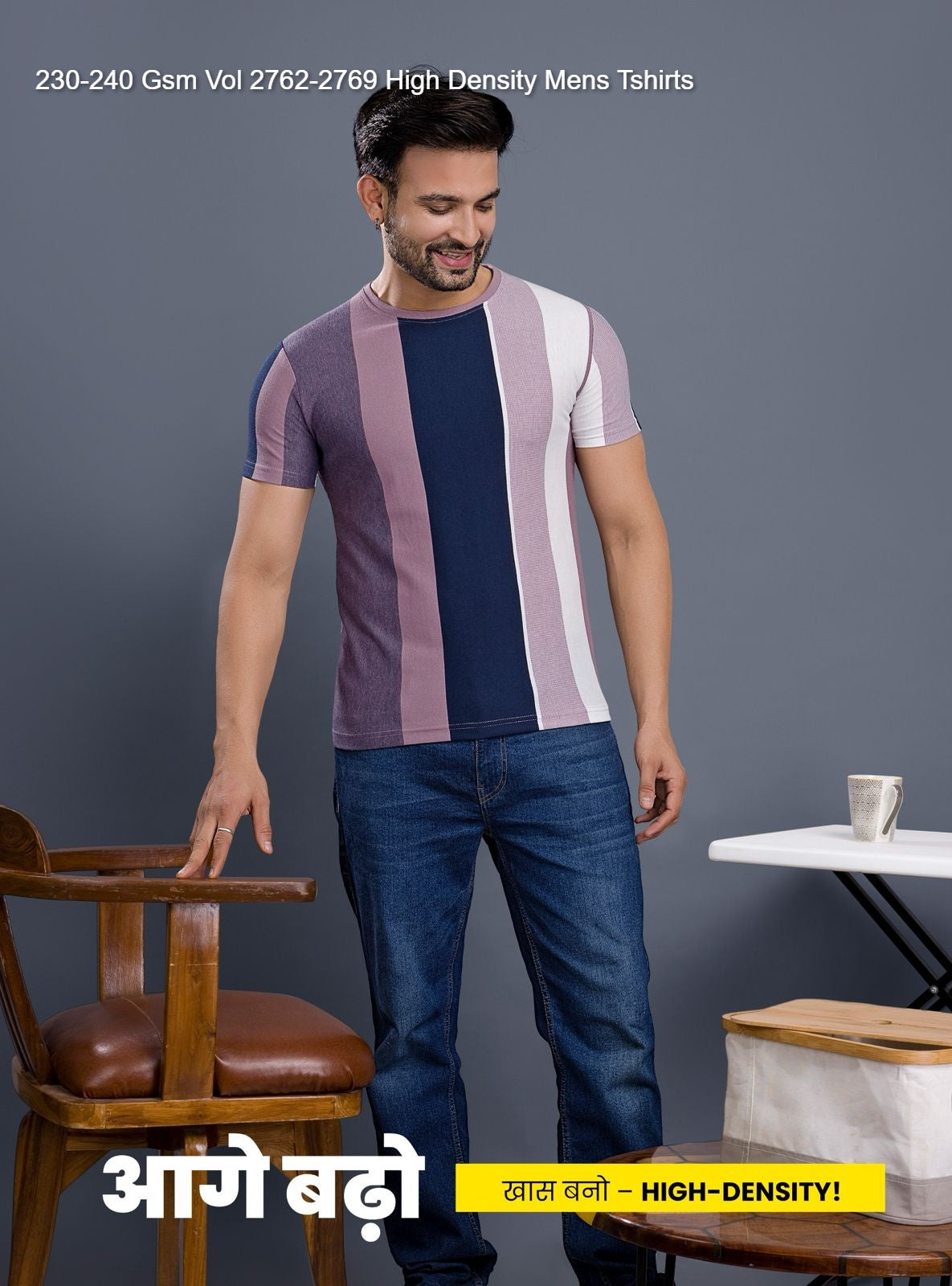 230-240 Gsm Vol 2762-2769 High Density Honey Comb Mens Tshirts Wholesaler Ahmedabad