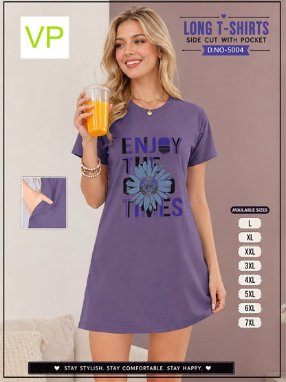 2306 Dno 5004 Vp Hosiery Women Long Tshirt Exporter