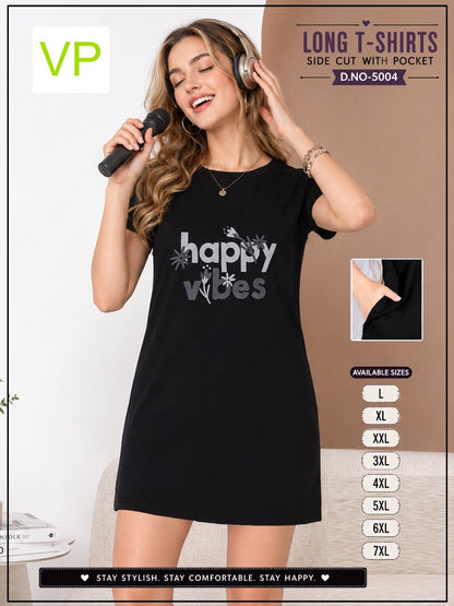2306 Dno 5004 Vp Hosiery Women Long Tshirt Exporter