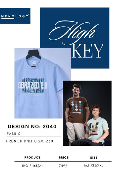 230 Gsm Iho F 168 A Menology Knit Mens Tshirts Exporter India