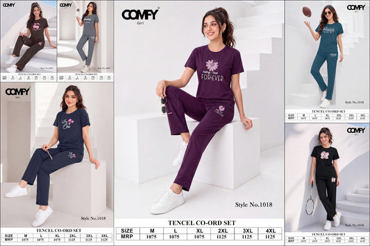 2310 Dn 1018 Comfy Tencil Pyjama Night Suits Manufacturer India