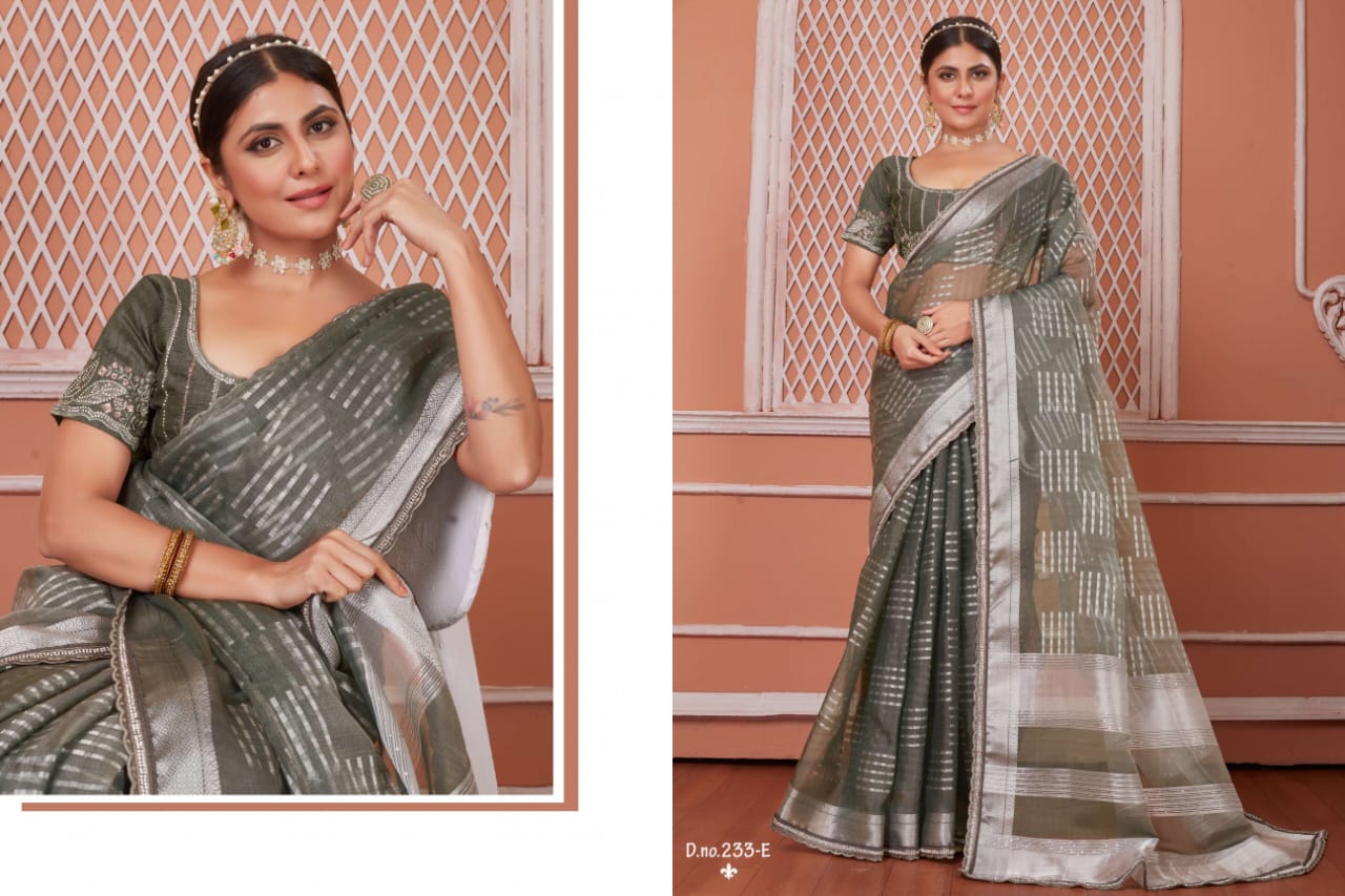 233 Series Sumitra Nylon Sarees Wholesaler