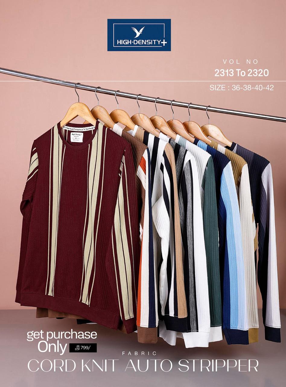 240-250 Gsm Vol No 2313-2320 Rib High Density Vertical Mens Tshirts Manufacturer Gujarat