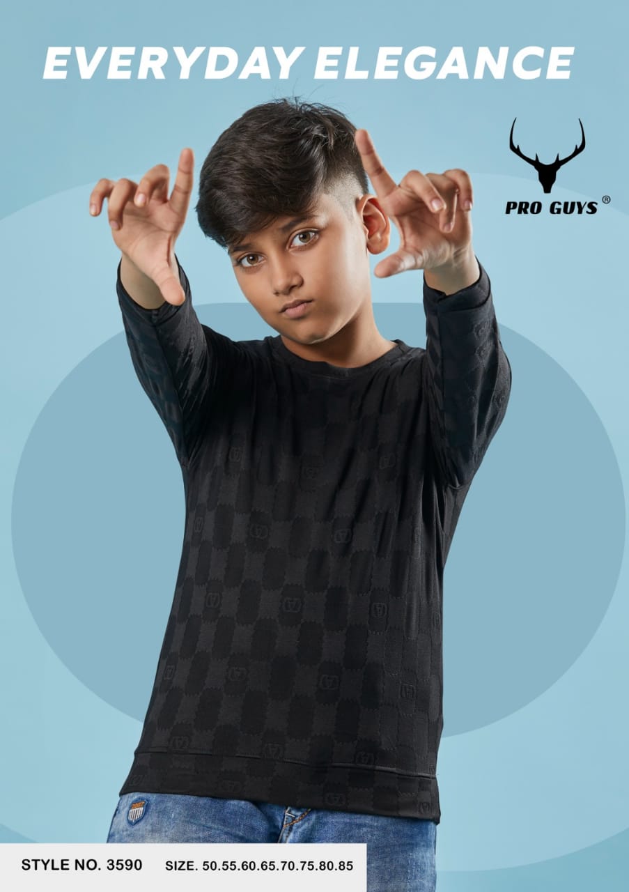 240 Gsm Style No 3590 Pro Guys Lycra Boys Tshirt Wholesale Price