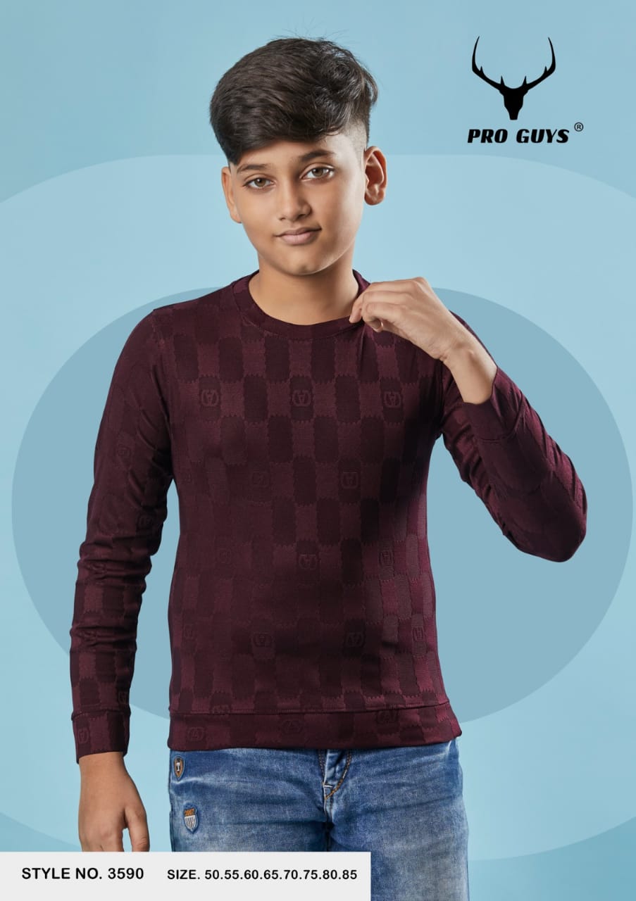 240 Gsm Style No 3590 Pro Guys Lycra Boys Tshirt Wholesale Price