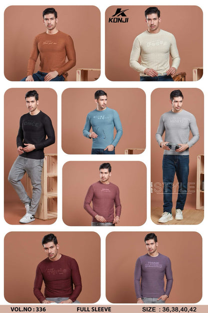 240 Gsm Vol 336 Konji Jacquard Mens Tshirts Exporter