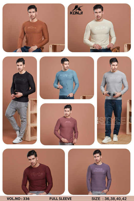 240 Gsm Vol 336 Konji Jacquard Mens Tshirts Exporter