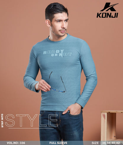 240 Gsm Vol 336 Konji Jacquard Mens Tshirts Exporter