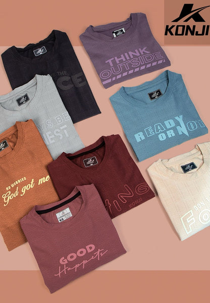 240 Gsm Vol 336 Konji Jacquard Mens Tshirts Exporter