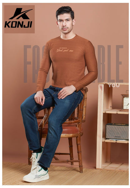 240 Gsm Vol 336 Konji Jacquard Mens Tshirts Exporter