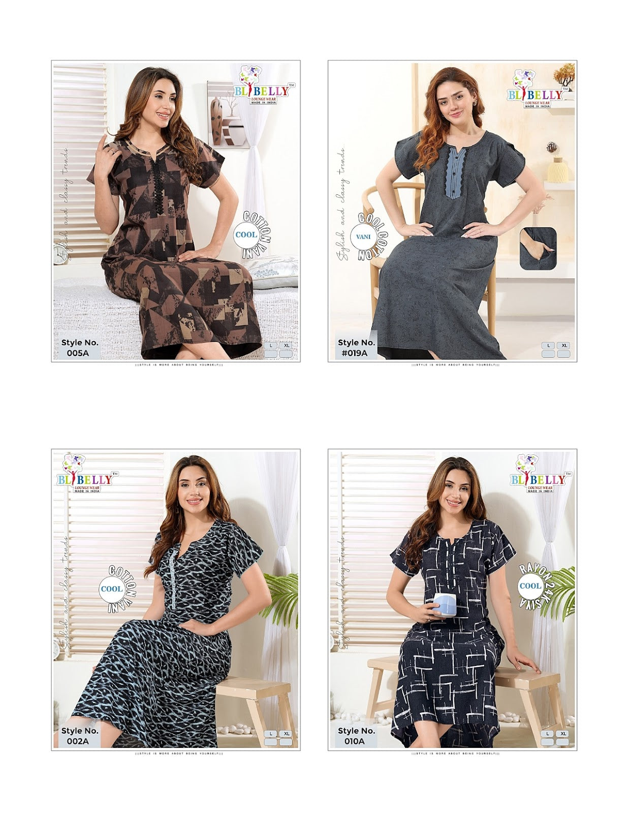 24Kg Rayon Belly Night Gowns Manufacturer