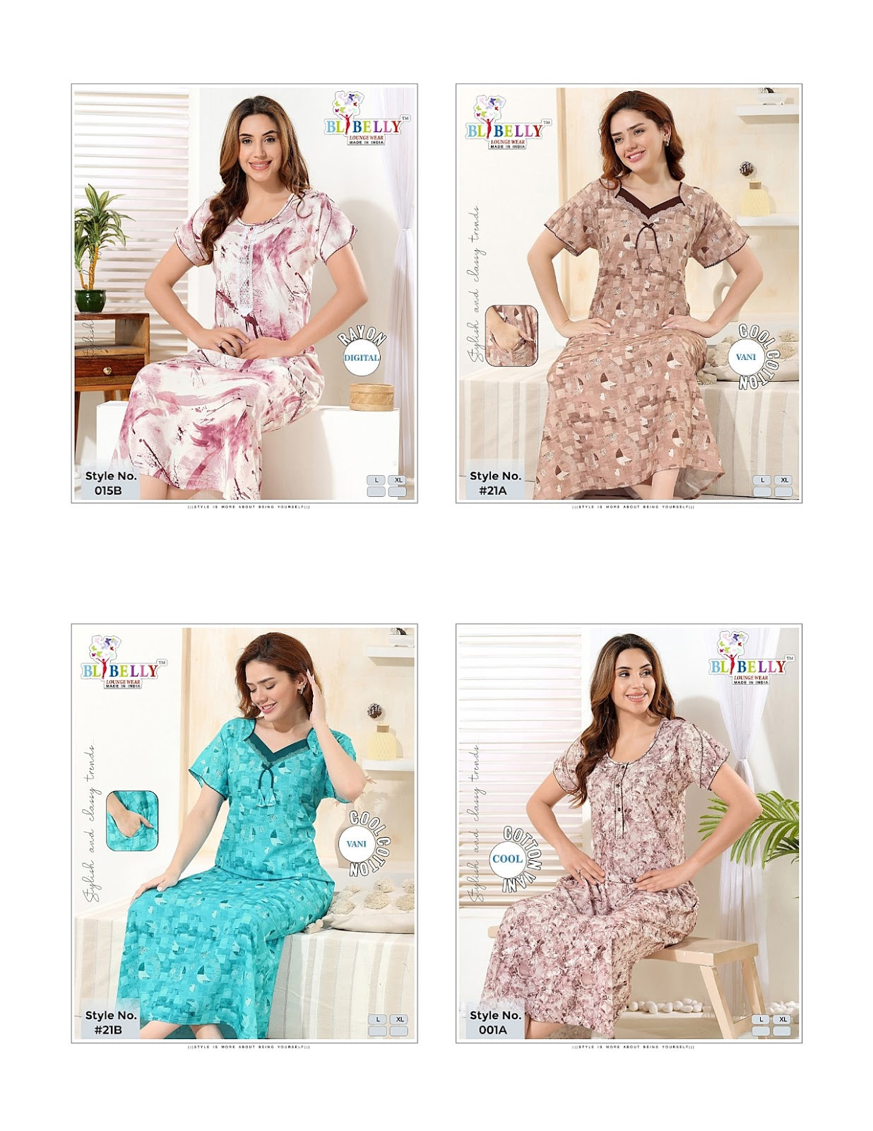 24Kg Rayon Belly Night Gowns Manufacturer