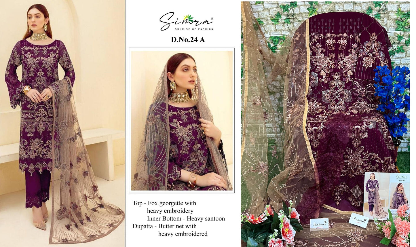 24 Simra Georgette Pakistani Salwar Suits