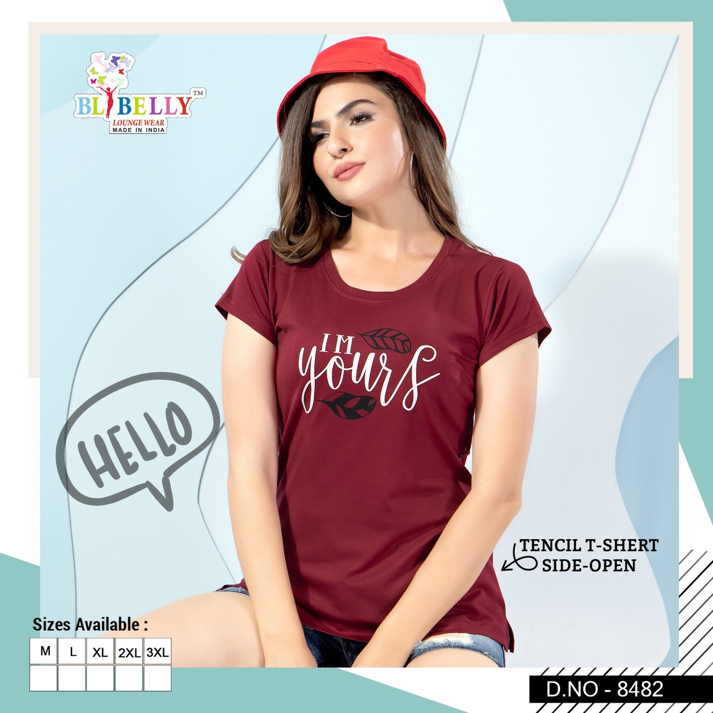 24 Belly Tencil Women Tshirt Exporter