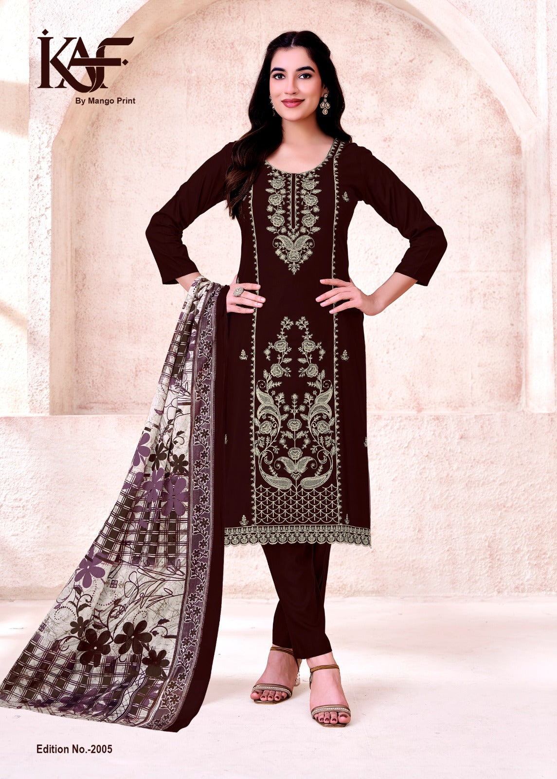 24 Carat Edition 2 Kaf Rayon Karachi Salwar Suits Supplier Ahmedabad